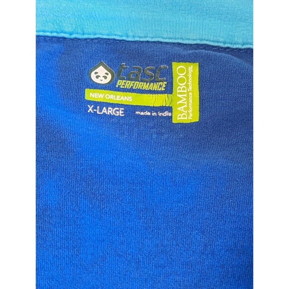 Tasc Bamboo Performance Quarter Zip Pullover Men’s X-Large Blue New Orleans - Picture 4 of 13